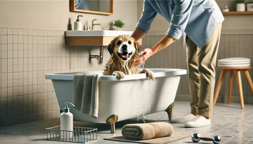 Como bañar a tu perro en casa