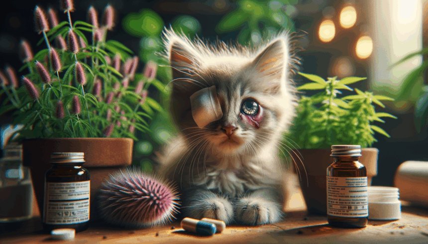 Ojos llorosos en gatos