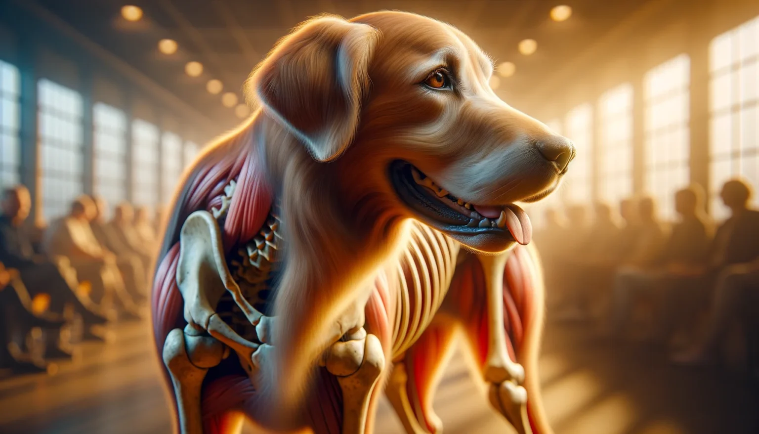 Displasia de cadera en Golden Retriever, mostrando dificultad para caminar, en artículo sobre síntomas de displasia.