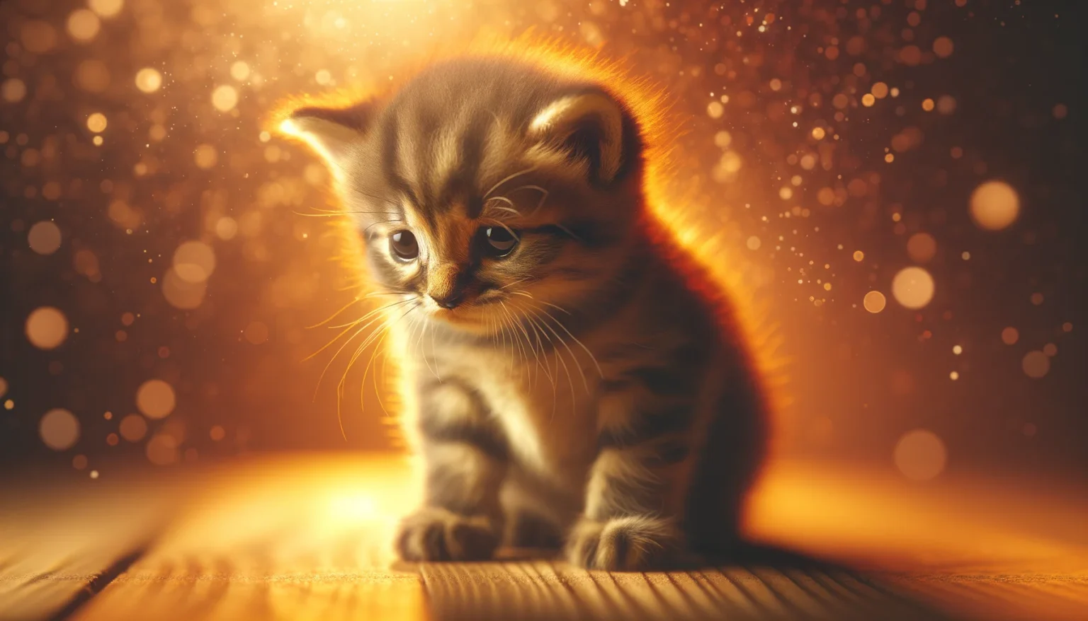 insuficiencia renal en gatos, un gatito mostrando signos de malestar y necesidad de atención veterinaria.