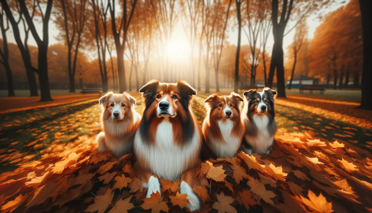 Razas de perros más inteligentes jugando en un parque al aire libre, destacando su agilidad y sociabilidad.